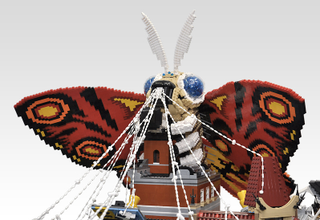 Illustration for article titled It's a Bird, It's a Plane... It's Giant Lego Mothra!